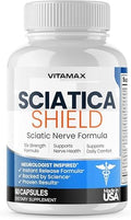 Suplemento para la Salud del Nervio Ciático – Fórmula 10x con Ácido Alfa Lipoico, Ácido Fólico, Cúrcuma, Glucosamina, MSM y Complejo de Vitaminas B - - imagen 1