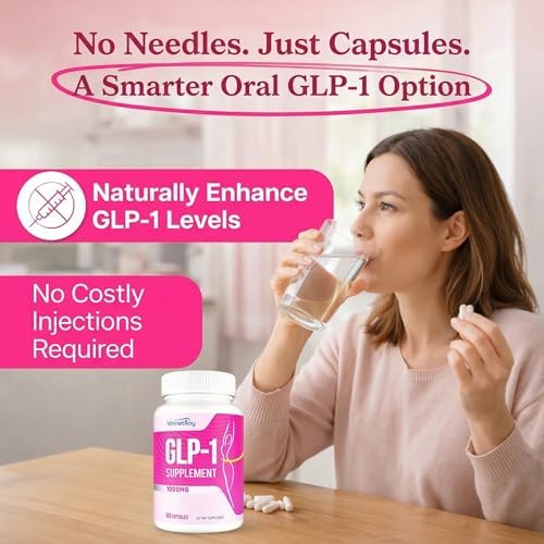 Suplementos VINNETLLOY GLP-1 para Mujeres, Fórmula Natural 14 en 1 con Berberina y Probiótico Akkermansia, 60 Cápsulas Veganas para Metabolismo y - imagen 6