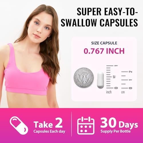 Suplementos VINNETLLOY GLP-1 para Mujeres, Fórmula Natural 14 en 1 con Berberina y Probiótico Akkermansia, 60 Cápsulas Veganas para Metabolismo y - imagen 8