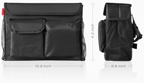 Bolsa para Scooter de Movilidad YOOFAN – Organizador Práctico con Compartimento para Laptop de 14 Pulgadas y Portavasos, Negra - imagen 2