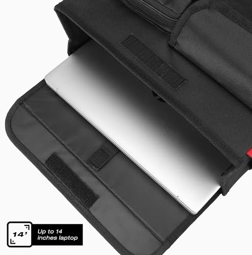 Bolsa para Scooter de Movilidad YOOFAN – Organizador Práctico con Compartimento para Laptop de 14 Pulgadas y Portavasos, Negra - imagen 6