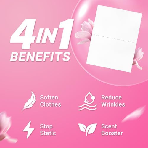 Hojas Suavizantes Soulink para Lavadora, Alternativa a Líquido y Cápsulas, Aroma a Magnolia, Hasta 240 Lavados, Sin Plástico - imagen 2