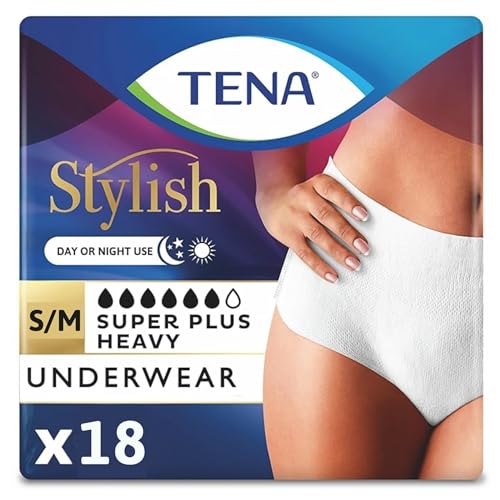 Ropa interior desechable para incontinencia Tena Women Super Plus, talla pequeña-mediana, 29-40 de cintura, 18 piezas - imagen 2