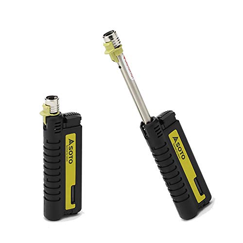 Encendedores de SOTO Pocket Torch para Camping - Encendedor Refillable Extendido, Cabeza Telescópica, Encendido Electrónico, Resistente al Viento - imagen 2