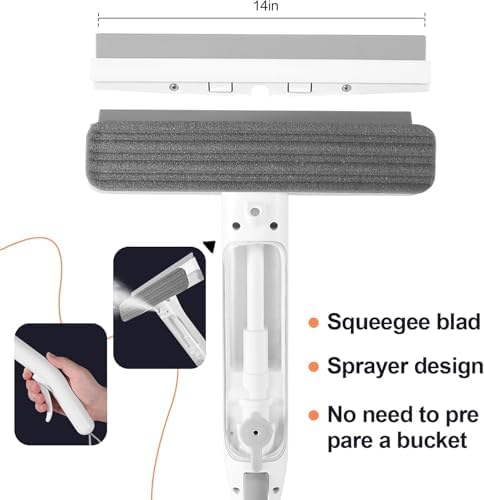 Kit de Limpieza de Ventanas 2 en 1 con Función de Reciclaje de Agua, Herramienta para Limpiar Ventanas y Cristales de Autos, Interior/Exterior - imagen 4