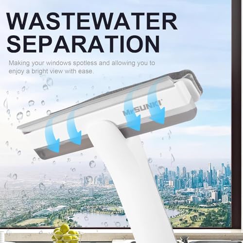 Kit de Limpieza de Ventanas 2 en 1 con Función de Reciclaje de Agua, Herramienta para Limpiar Ventanas y Cristales de Autos, Interior/Exterior - imagen 5