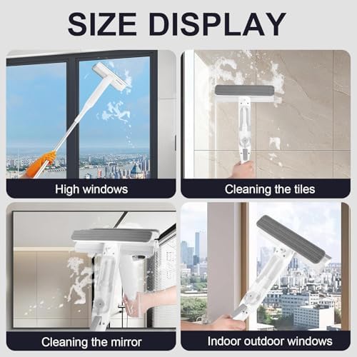 Kit de Limpieza de Ventanas 2 en 1 con Función de Reciclaje de Agua, Herramienta para Limpiar Ventanas y Cristales de Autos, Interior/Exterior - imagen 6