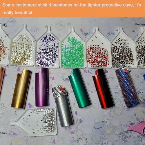 Funda de Metal Lucklybestseller 8 Piezas para Encendedor BIC Tamaño Completo J6 - imagen 2