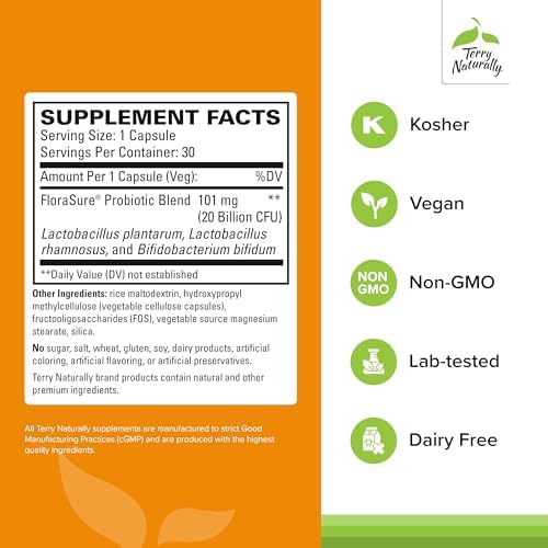 Terry Naturally EuroPharma FloraSure Probiótico 30 Cápsulas - imagen 2