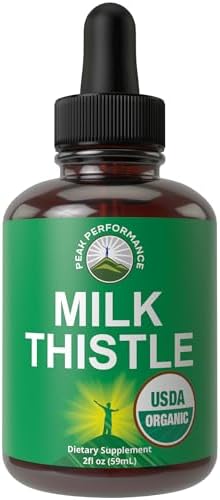 Extracto de Cardo Mariano Orgánico USDA en Gotas Veganas. Suplemento Herbal para Desintoxicación Hepática. Sin Azúcar, Ideal para la Digestión y - imagen 1