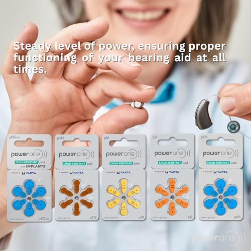 Baterías para Audífonos PowerOne Tamaño 10, PR70 - Paquete de 60 Baterías - imagen 5