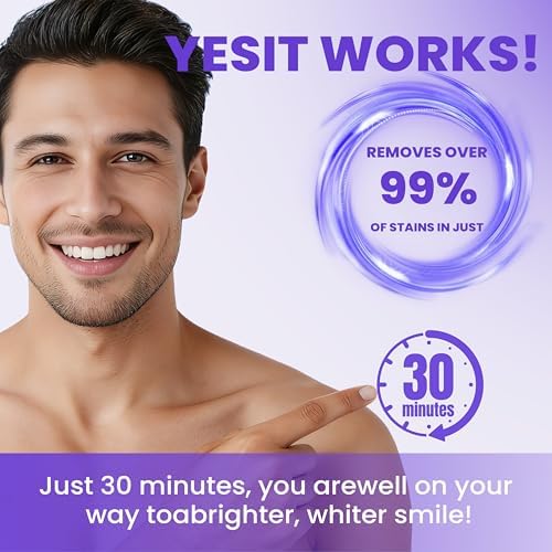 Tiras Blanqueadoras Moradas, Elimina Manchas Amarillas, Tiras para Blanquear Dientes Seguras para Esmalte, Tratamiento de 30 Min, 14 Tratamientos, 28 - imagen 2