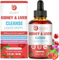 Gotas Detox y Reparación 29 en 1 para Riñones y Hígado, Suplemento Natural de Arándano y Cardo Mariano, 60ml - imagen 1