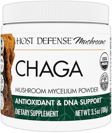 Polvo de Chaga Host Defense - Suplemento para el Sistema Inmunológico - Polvo de Hongo Chaga para Apoyo Antioxidante - Suplemento Dietético de Hongos - imagen 1
