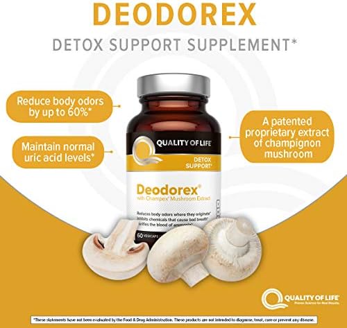 Deodorex - Soporte para Desintoxicación - Combate el Mal Aliento y Olores Corporales - 60 Vegicaps - imagen 4