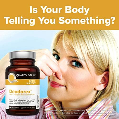 Deodorex - Soporte para Desintoxicación - Combate el Mal Aliento y Olores Corporales - 60 Vegicaps - imagen 5