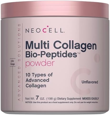 NeoCell Polvo de Péptidos de Colágeno Múltiple | 198 g | 10 Tipos de Bio-Péptidos Avanzados | Absorción Superior | Sin Sabor y Mezcla Fácilmente - imagen 1