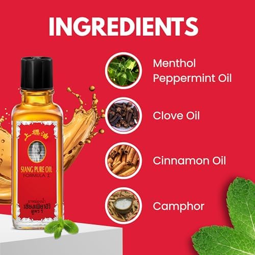 Aceite Puro Siang Fórmula Original 25 cc (Fórmula I, Color Rojo, Paquete de 1) - imagen 4