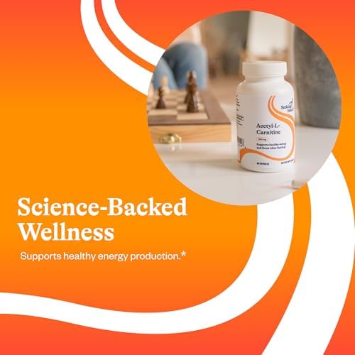 Suplemento de Acetil-L-Carnitina Seeking Health - 500 mg, 90 Cápsulas - Apoya la Energía, Metabolismo de Grasas y Salud Mental - imagen 4