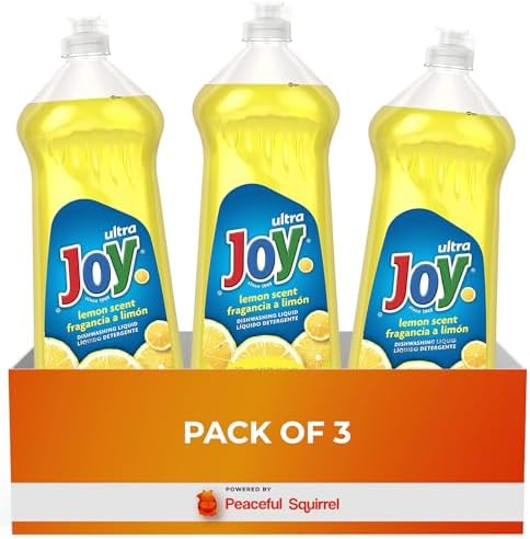 Jabón Líquido Ultra JOY Aroma Limón Fresco - Paquete de 3 - 30 Fl. Oz - Squirrel Pacífico - Color Amarillo - imagen 2