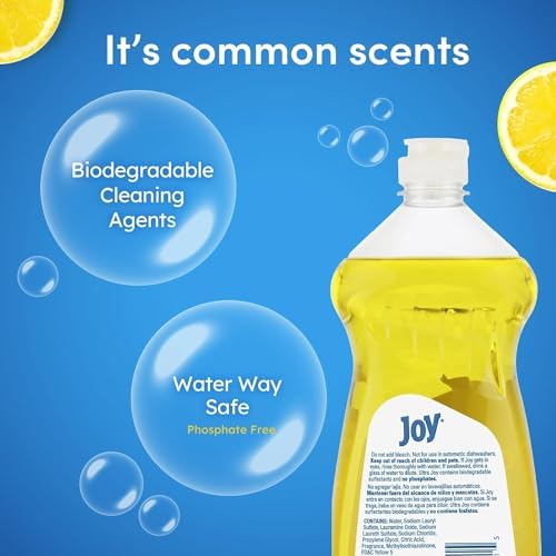 Jabón Líquido Ultra JOY Aroma Limón Fresco - Paquete de 3 - 30 Fl. Oz - Squirrel Pacífico - Color Amarillo - imagen 6