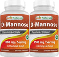 Best Naturals D-Mannosa 1500 mg por Porción 120 Cápsulas (Paquete de 2) - imagen 1