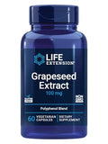 Extracto de Semilla de Uva Life Extension, Vitamina C, Calcio, Resveratrol, Polifenoles, Salud Cardiovascular, Antioxidante, 60 Cápsulas, Libre de - imagen 1