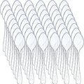 1000 Piezas de Cucharitas Mini Transparentes Desechables para Postres, Utensilios Plásticos para Muestras, Helados y Aperitivos, 3.7 x 0.8 Pulgadas - imagen 1