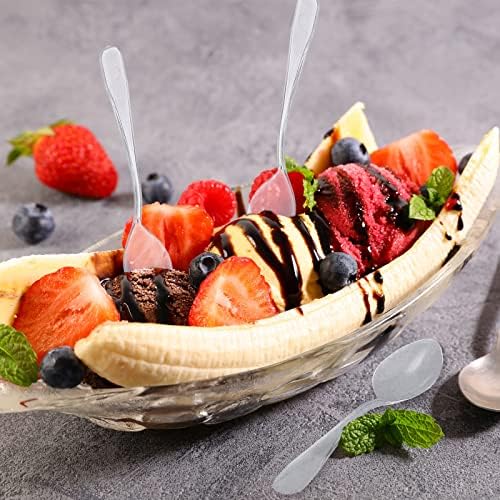 1000 Piezas de Cucharitas Mini Transparentes Desechables para Postres, Utensilios Plásticos para Muestras, Helados y Aperitivos, 3.7 x 0.8 Pulgadas - imagen 6