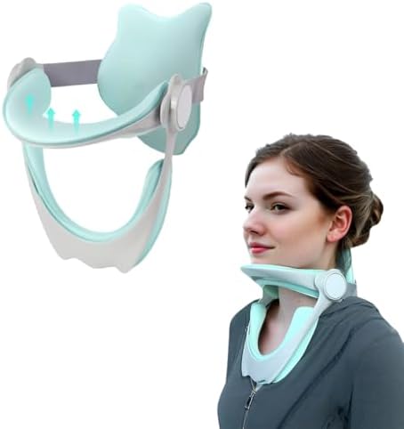 Collarín Ajustable 360° para Dolor de Cuello y Soporte, Dispositivo de Tracción Cervical para Uso en Casa, Estirador de Cuello para Corrección de - imagen 1