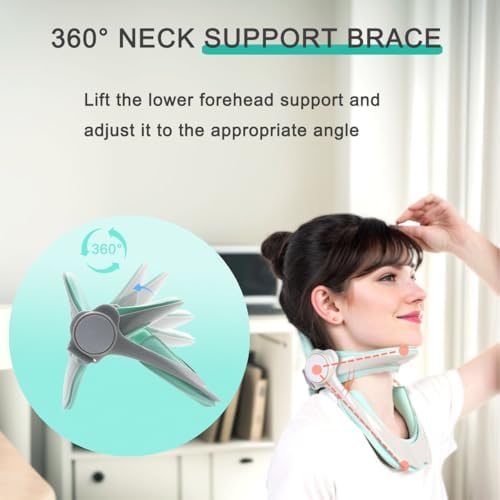 Collarín Ajustable 360° para Dolor de Cuello y Soporte, Dispositivo de Tracción Cervical para Uso en Casa, Estirador de Cuello para Corrección de - imagen 4