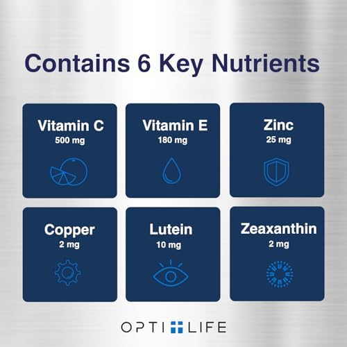 Suplementos Opti + AREDS 2 | Salud Visual y Ocular para Adultos | Con Luteína, Zeaxantina, Zinc y Vitamina C para Soporte Macular* | 90 Softgels / 45 - imagen 4