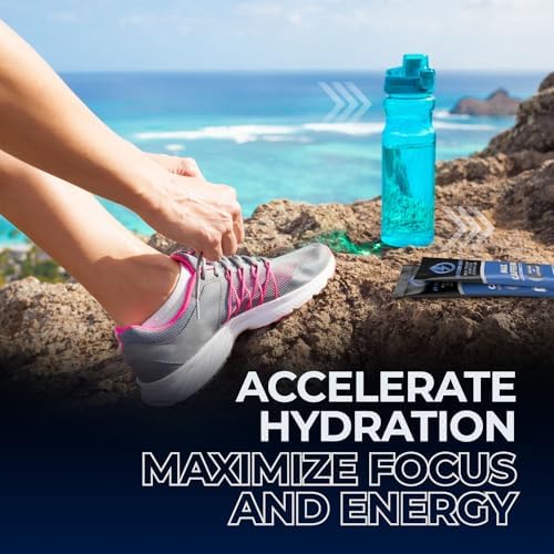 IV FLUID MAX Polvo de Electrolitos – 300 mg de Cafeína, Vitaminas B, Bebida Energética Sin Azúcar, Hidratación, Pre-Entreno, Recuperación, 16 Sobres - imagen 7