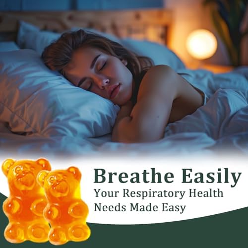 Gomitas Hanachi de Mullein, Salud Respiratoria Diaria, Extracto de Hoja de Mullein 1000mg, Sabor Pera, Salud Pulmonar y Alivio de Senos (Suministro - imagen 7