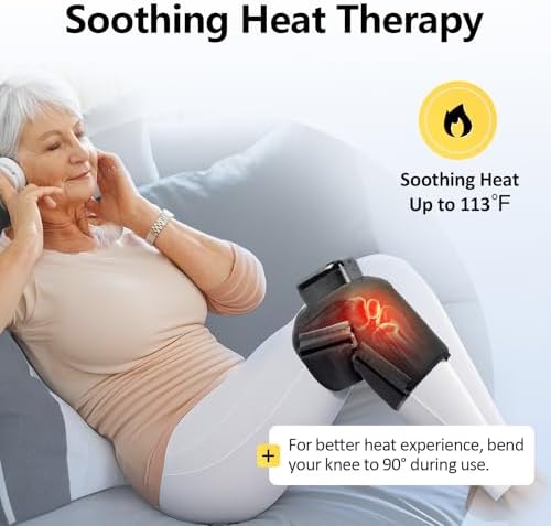 Dispositivo de Terapia de Compresión de Aire Comfytemp K1006, Masajeador de Rodilla Inalámbrico para Circulación y Alivio del Dolor, Envoltura - imagen 6