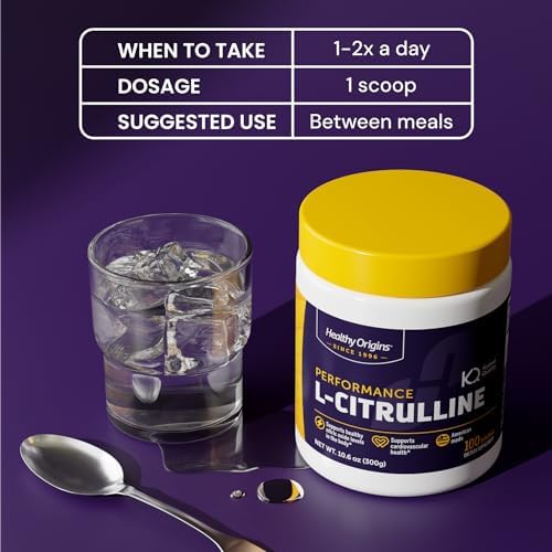 Healthy Origins L-Citrulina en Polvo 2,000 mg por Porción, 10.6 oz (300g) - Suplemento de Aminoácidos de Grado USP Hecho en EE. UU. - Apoya la - imagen 5