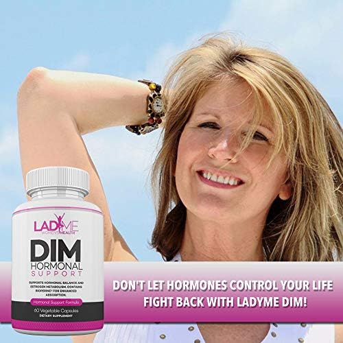 Suplemento de Alivio para la Menopausia DIM Complex 150mg con Bioperina, Brócoli y Calcio para Mujeres - 60 Cápsulas de LadyMe - imagen 4