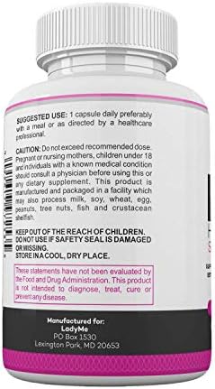 Suplemento de Alivio para la Menopausia DIM Complex 150mg con Bioperina, Brócoli y Calcio para Mujeres - 60 Cápsulas de LadyMe - imagen 6