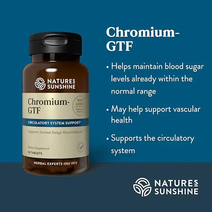 Cromo GTF de Nature's Sunshine (300 mcg) - 90 Tabletas - imagen 2