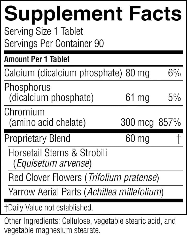 Cromo GTF de Nature's Sunshine (300 mcg) - 90 Tabletas - imagen 4