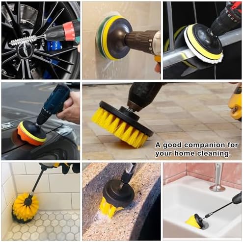 Juego de 48 Piezas de Accesorios para Taladro ETOUPA, Cepillos de Limpieza, Esponjas y Almohadillas para Baño, Piso, Auto y Juntas - imagen 4