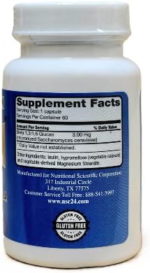 Nutritional Scientific Corporation Immunition NSC-24 Beta Glucan - 60 Cápsulas - imagen 2