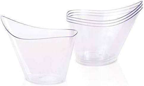 Tosnail 75 Piezas de Vasos de Plástico Transparentes de 7 Onzas con 75 Cucharitas de Plástico Transparentes - imagen 3