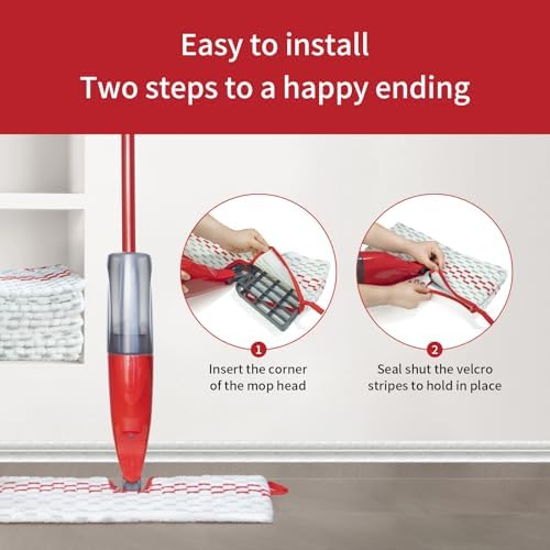 Paquete de 5 Repuestos de Microfibra para Mopas - Almohadillas Reemplazo para Mopa de Spray y Mopa Plana | Compatibles con ProMist MAX, Lavables y - imagen 2