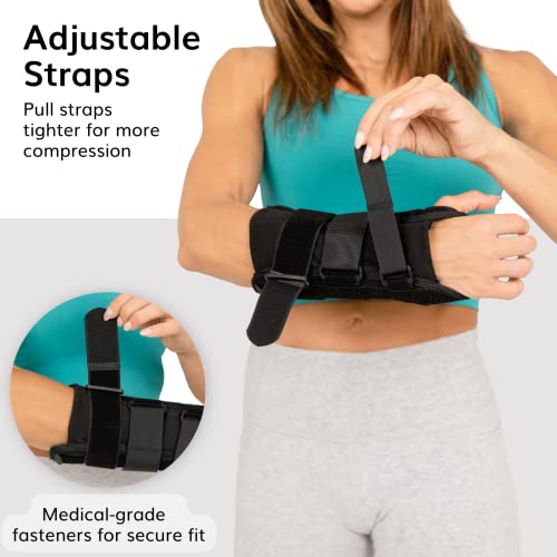 Férula de Muñeca Volar BraceAbility - Soporte de Compresión para Mano Derecha o Izquierda, Alivio de Síndrome del Túnel Carpiano, Lesiones y Artritis - imagen 5