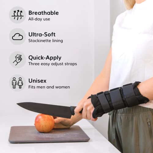 Férula de Muñeca Volar BraceAbility - Soporte de Compresión para Mano Derecha o Izquierda, Alivio de Síndrome del Túnel Carpiano, Lesiones y Artritis - imagen 7