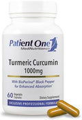 Suplemento Patient One de Cúrcuma Curcumina 1000 mg | Apoya la Respuesta Inflamatoria Saludable | Extracto de Pimienta Negra | 60 Cápsulas - imagen 1