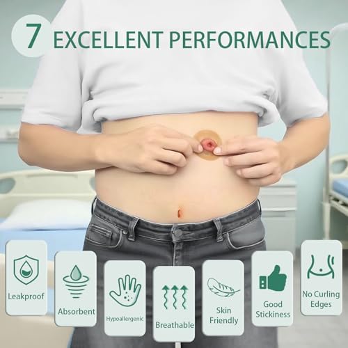 Anillos de Barrera Ostomía XIIFIIFII 30 Piezas, Cinta Hidrocoloide de 2mm, Sellos Cohesivos, Extensores de Piel Moldables para Bolsa de Colostomía, - imagen 2