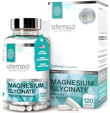 Cápsulas de Glicinato de Magnesio 1000mg – Magnesio Quelado de Alta Absorción para Relajación, Alivio del Estrés y Confort Muscular – Vegano, No - imagen 1