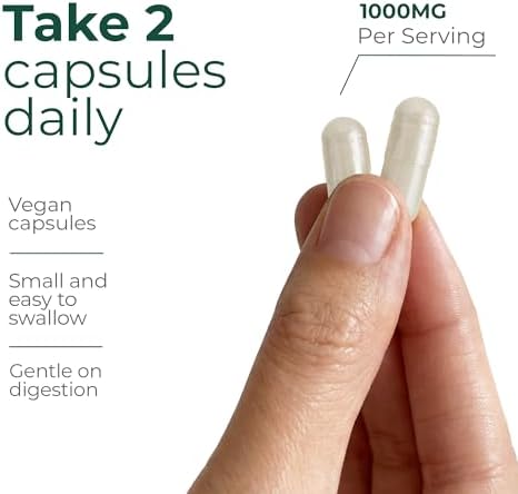 Cápsulas de Glicinato de Magnesio 1000mg – Magnesio Quelado de Alta Absorción para Relajación, Alivio del Estrés y Confort Muscular – Vegano, No - imagen 3